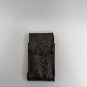 Louis Vuitton Brown Canvas Monogram Cigarette Holder/Case | Unisex | Used |